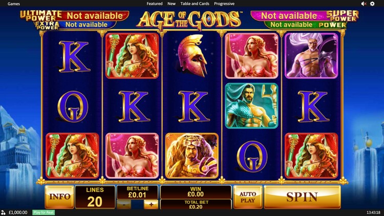 Slot machine Age of the Gods (देवताओं का युग )