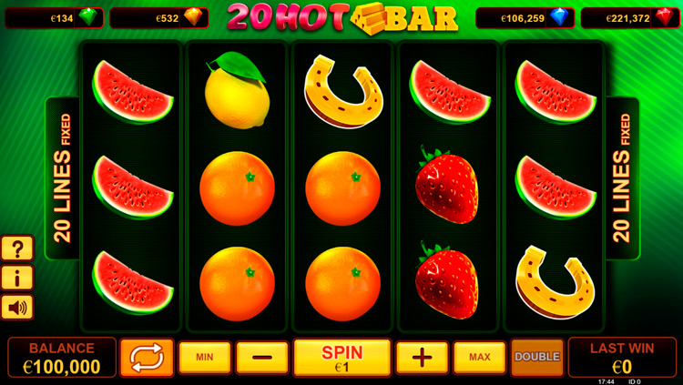 Slot machine 20 Hot Bar