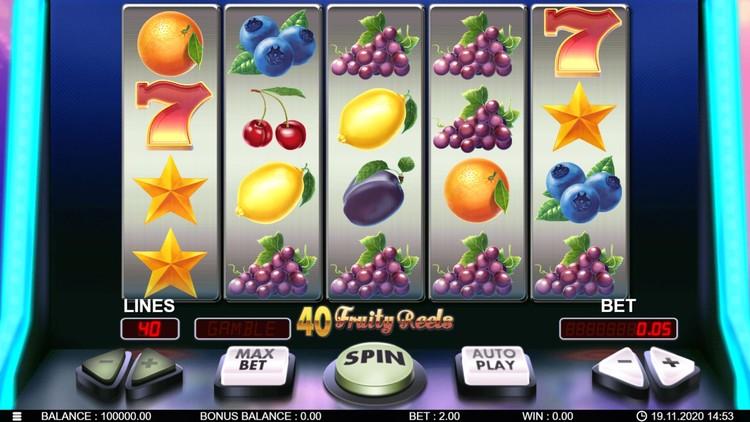 Slot machine 40 Phaldar Reel