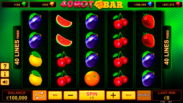 Slot machine 40 Hot Bar
