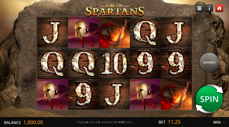 Slot machine Age of Spartans (स्पार्टन्स का युग)
