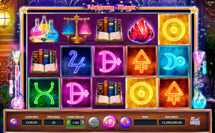 Slot machine Alchemy Magic (रसायन जादू)