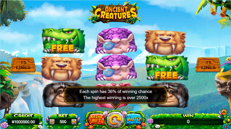 Slot machine Ancient Creatures (प्राचीन जीव)