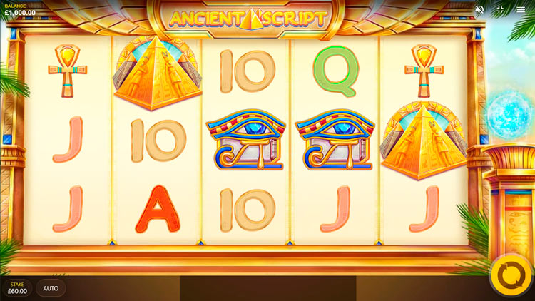 Slot machine Ancient Script (प्राचीन लिपि)