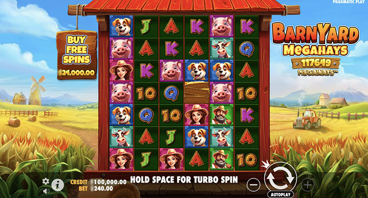 Slot machine Barnyard Megahays Megaways (बार्नयार्ड मेगाहेज़ मेगावेज़)