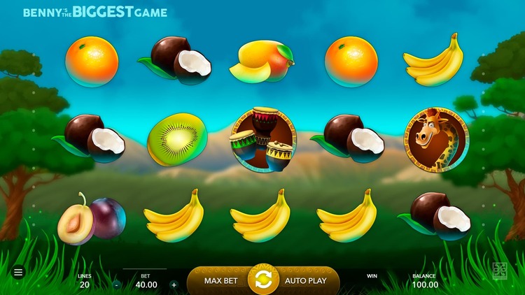 Slot machine Benny's The Biggest Game (बेनी का सबसे बड़ा खेल)