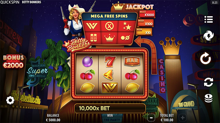 Slot machine Betty Bonkers (बेट्टी बॉन्कर्स)