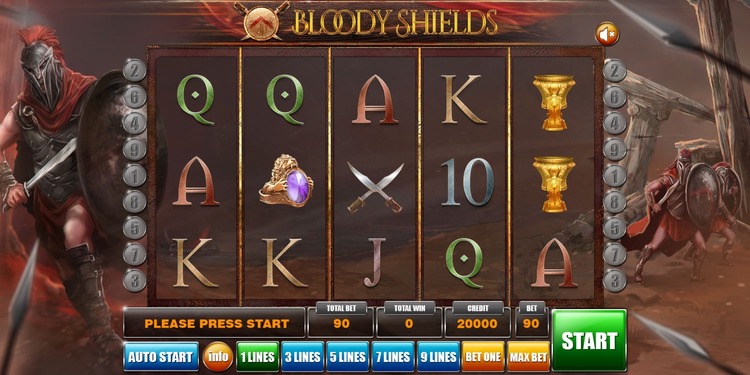 Slot machine Bloody Shields (खूनी ढाल)