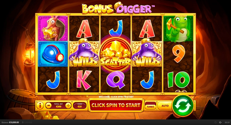 Slot machine Bonus Digger (बोनस खोदने वाला)