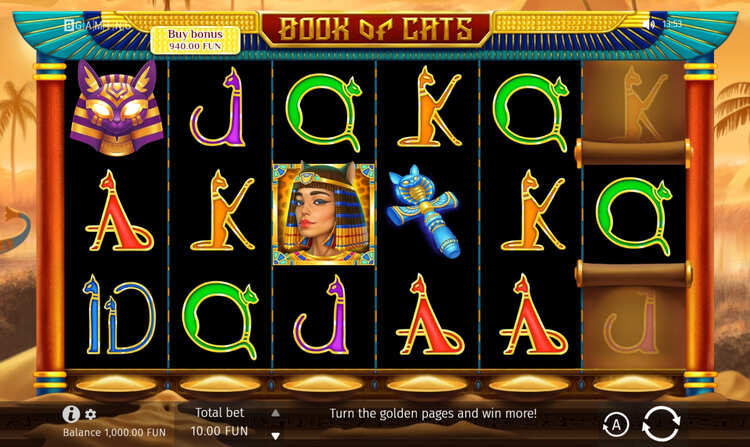 Slot machine Book Of Cats (बिल्लियों की पुस्तक)