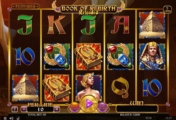 Slot machine Book Of Rebirth Reloaded (पुनर्जन्म की पुस्तक पुनः लोडेड)