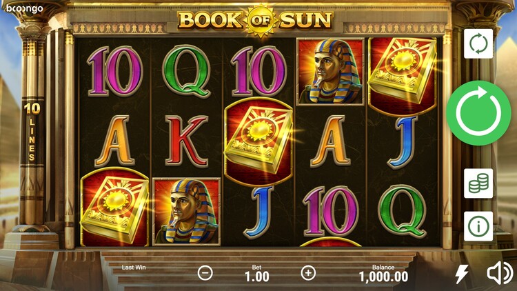 Slot machine Book of Sun (सूर्य की पुस्तक)