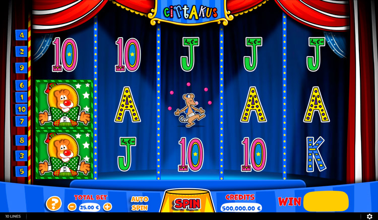 Slot machine Cirtakus (सर्टाकस)