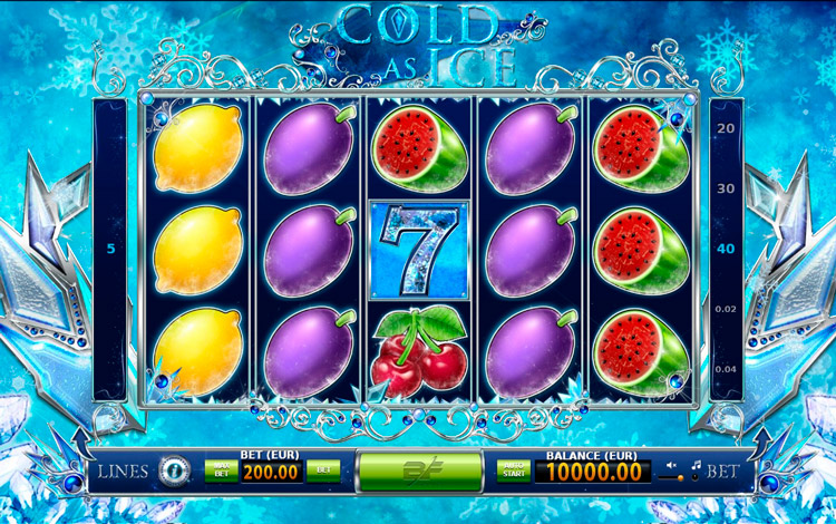 Slot machine Cold as Ice (बर्फ की तरह ठंडा)
