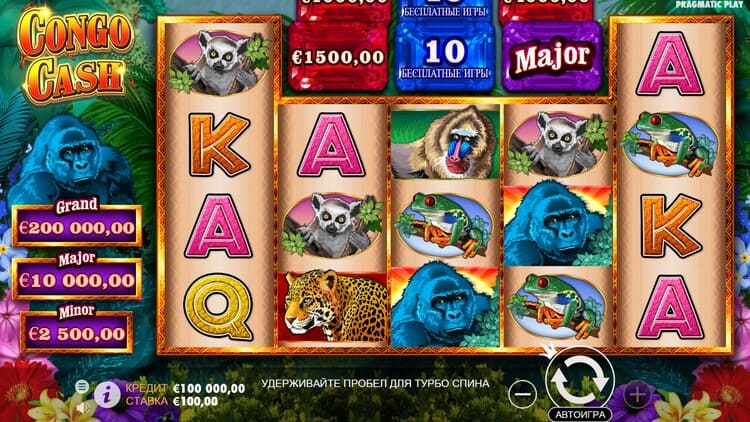 Slot machine Congo Cash (कांगो कैश)