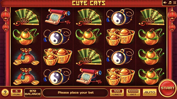 Slot machine Cute Cats (प्यारे बिल्लियाँ)
