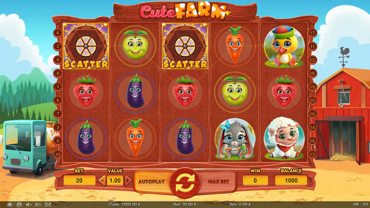 Slot machine Cute Farm (प्यारा फार्म)