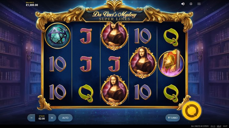 Slot machine Da Vinci's Mystery (दा विंची का रहस्य)