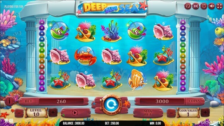 Slot machine Deep Blue Sea (गहरा नीला समुद्र)