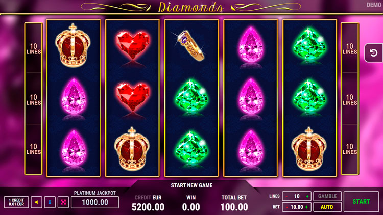 Slot machine Diamonds (हीरे)