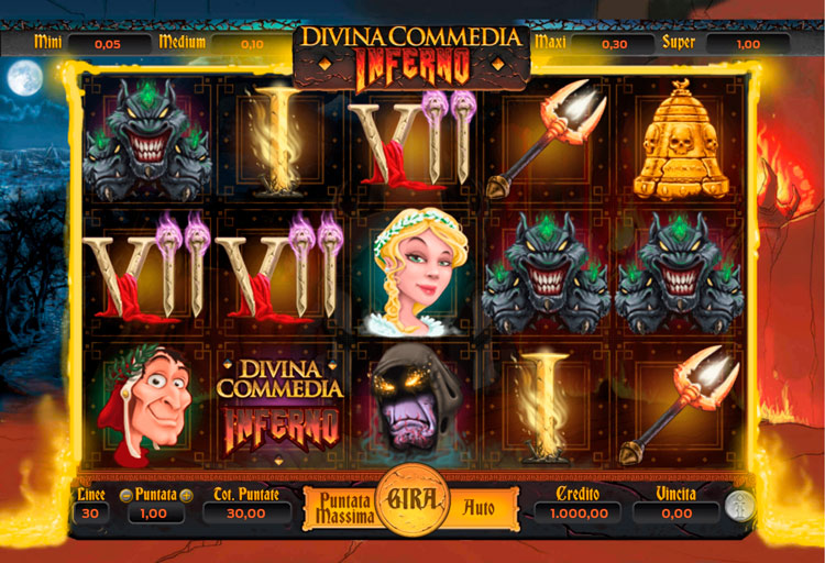 Slot machine Divina Commedia (दिविना कोमेडिया)