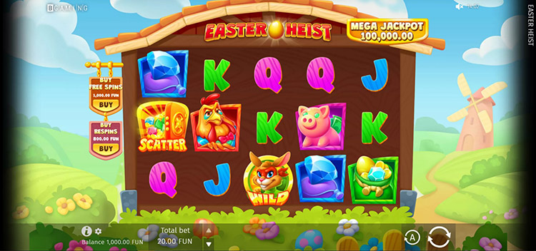 Slot machine Easter Heist (ईस्टर डकैती)