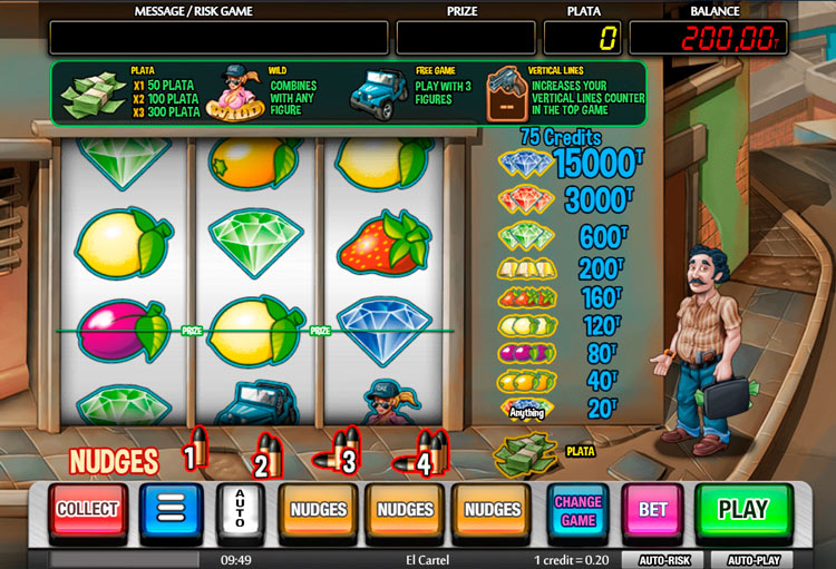 Slot machine El Cartel (एल कार्टेल)