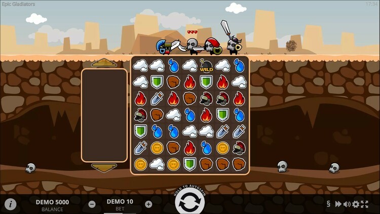 Slot machine Epic Gladiators (महाकाव्य ग्लैडिएटर्स)