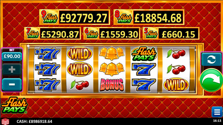 Slot machine Flash Pays (फ्लैश पे)
