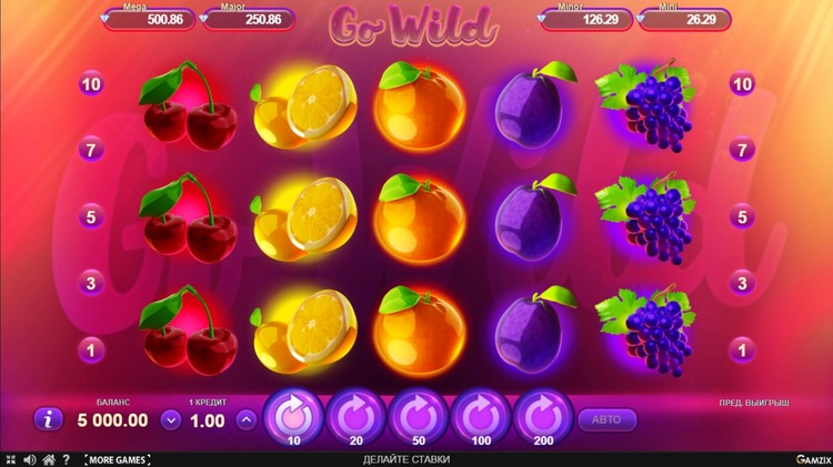Slot machine Go Wild (जाओ जंगली)