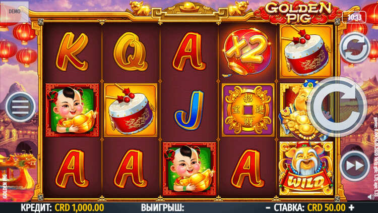 Slot machine Golden Pig (स्वर्ण सूअर)