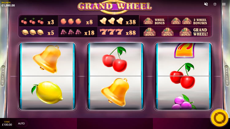Slot machine Grand Wheel (भव्य पहिया)