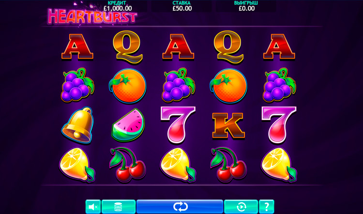 Slot machine Heartburst (दिल की धड़कन)