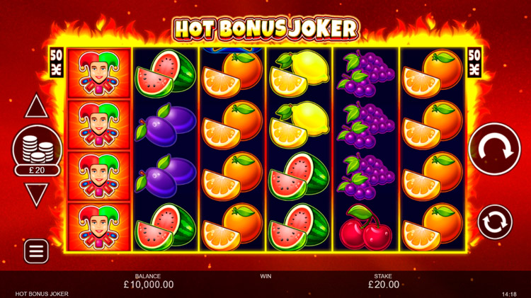 Slot machine Hot Bonus Joker (गर्म बोनस जोकर)