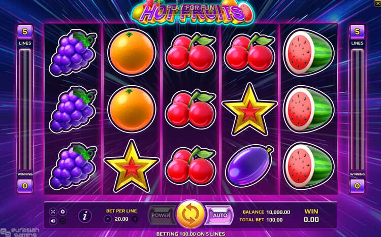 Slot machine Hot Fruits (गर्म फल)