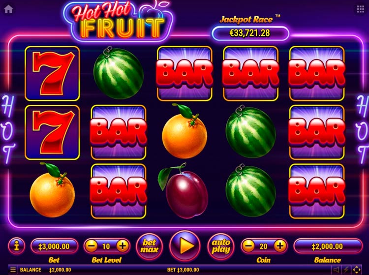 Slot machine Hot Hot Fruit (हॉट हॉट फल)