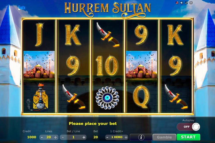 Slot machine Hurrem Sultan (हुर्रम सुल्तान)