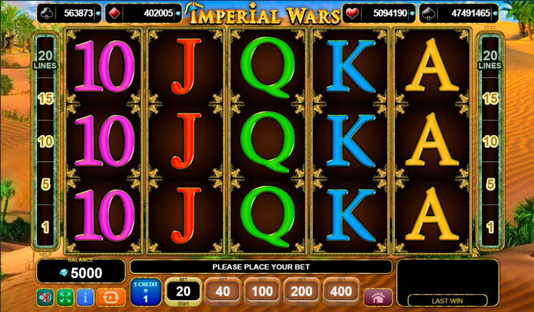 Slot machine Imperial Wars (शाही युद्ध)