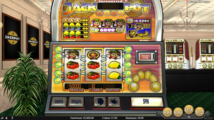 Slot machine Jackpot 6000 (जैकपॉट 6000)