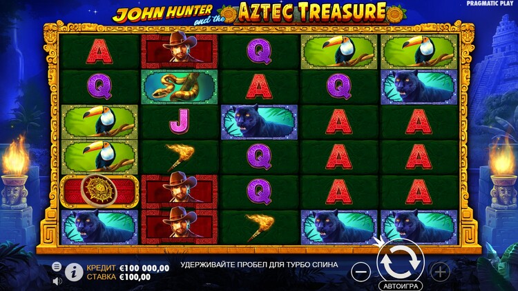 Slot machine John Hunter and the Aztec Treasure (जॉन हंटर और एज़्टेक खजाना)