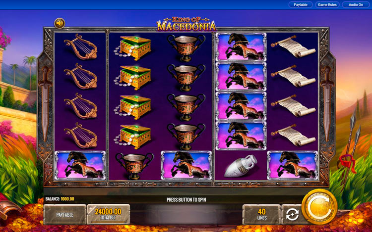 Slot machine King of Macedonia (मैसिडोनिया का राजा)