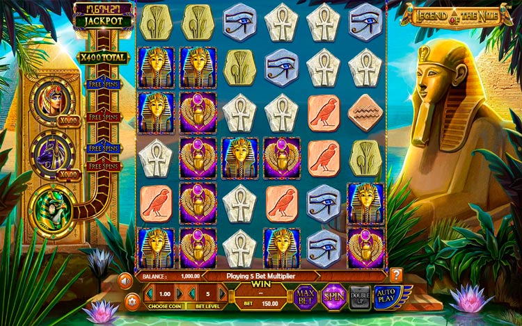 Slot machine Legends of the Nile (नील की कथाएँ)