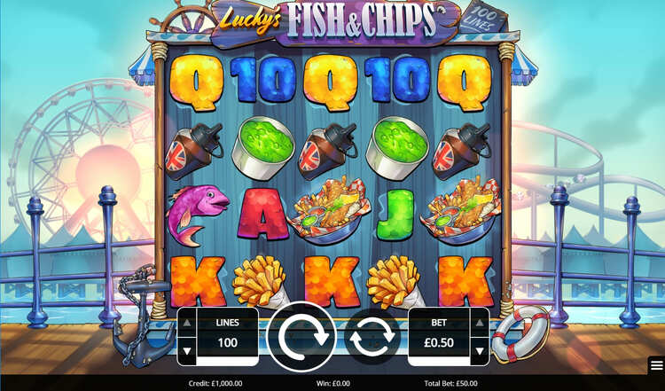 Slot machine Lucky's Fish & Chips (लकी का फिश एंड चिप्स)