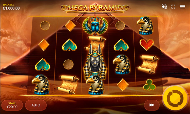 Slot machine Mega Pyramid (मेगा पिरामिड)