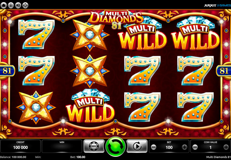 Slot machine Multi Diamonds 81 (मल्टी डायमंड्स 81)
