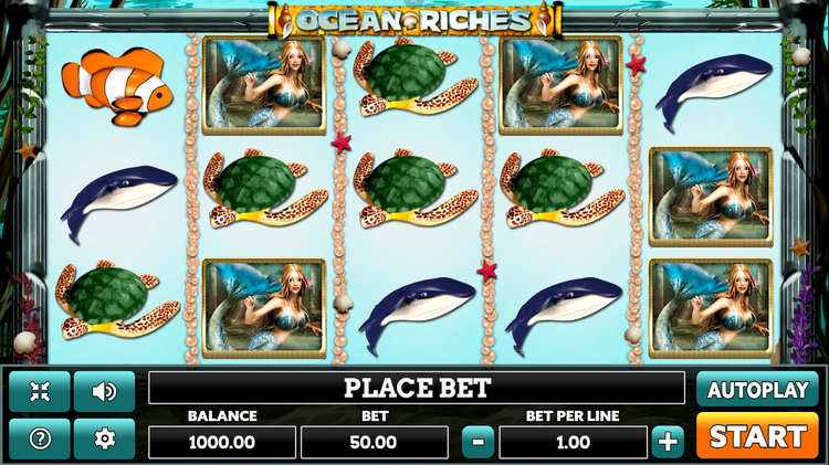 Slot machine Ocean Riches (महासागर का धन )