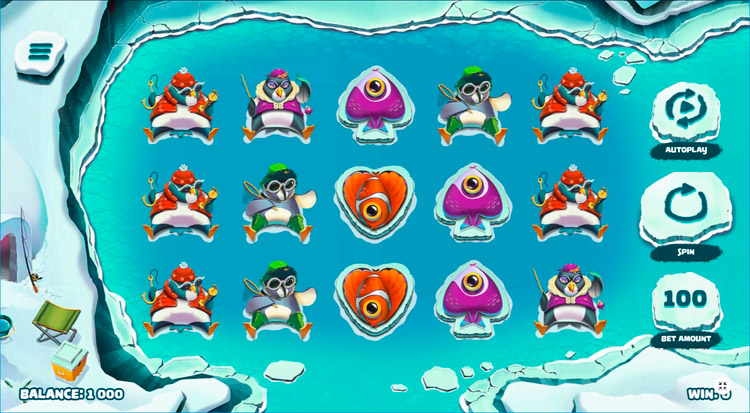 Slot machine Penguins Paradise (पेंगुइन का स्वर्ग)
