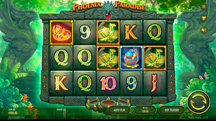 Slot machine Phoenix Paradise (फीनिक्स स्वर्ग)