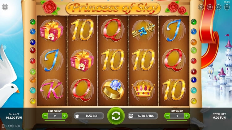 Slot machine Princess of Sky (आकाश की राजकुमारी)