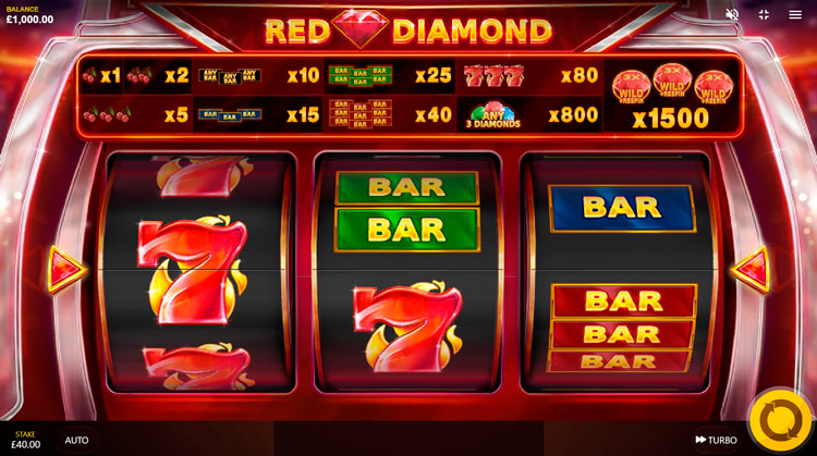 Slot machine Red Diamond (लाल हीरा)
